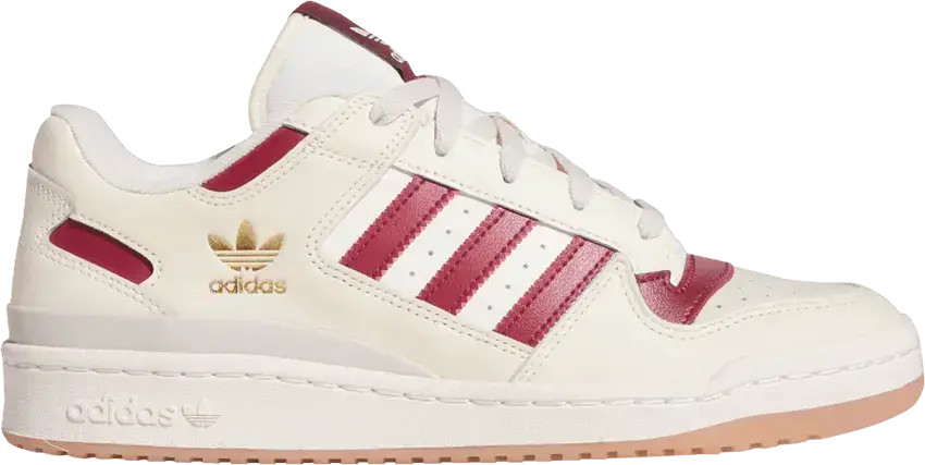  Adidas Forum Low &#039;Off White Collegiate Burgundy&#039;