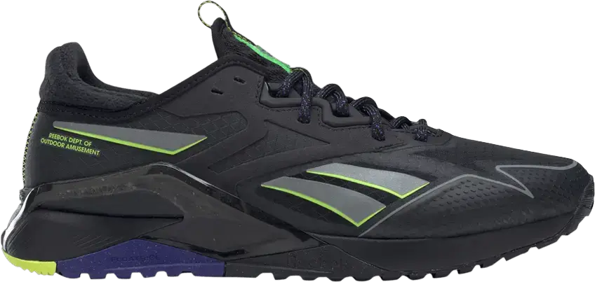  Reebok Nano X2 TR Adventure Winter &#039;Black Solar Acid Yellow&#039;