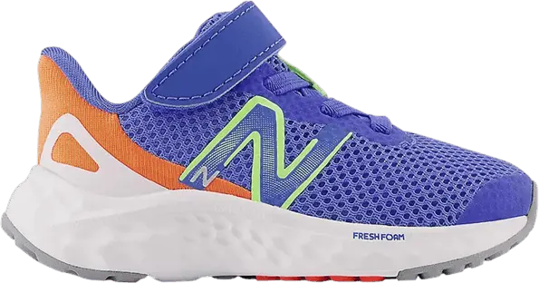  New Balance Fresh Foam Arishi v4 Bungee Lace Toddler X-Wide &#039;Bright Lapis Neon Dragonfly&#039;