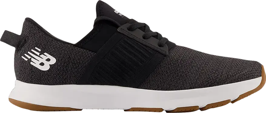  New Balance Dynasoft Nergize v3 Slip On Big Kid Wide &#039;Black White Gum&#039;