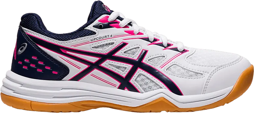  Asics Upcourt 4 GS &#039;White Peacoat Pink&#039;