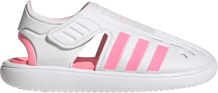  Adidas Summer Closed Toe Water Sandal J &#039;White Beam Pink&#039;