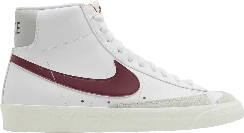  Nike Blazer Mid 77 Vintage White Dark Beetroot Grey Fog Black