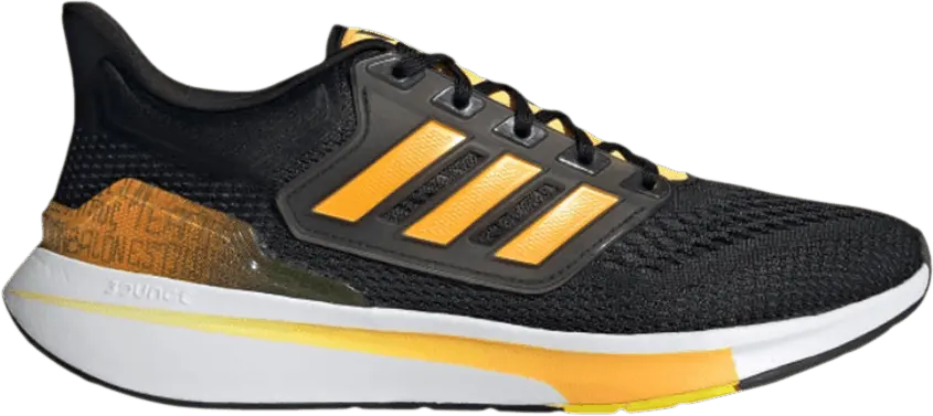  Adidas EQ21 Run &#039;Black Semi Solar Gold&#039;