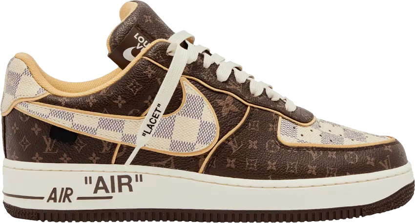  Nike Louis Vuitton x Air Force 1 Low &#039;Monogram Damier&#039; Pilot Case
