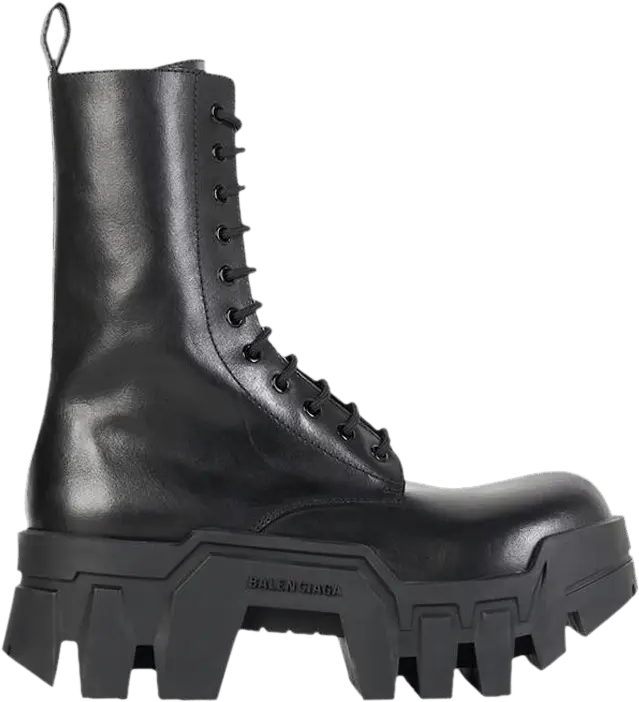  Balenciaga Wmns Bulldozer Lace-Up Boot &#039;Black&#039;