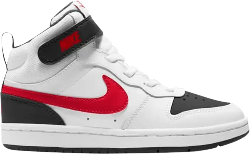  Nike Court Borough Mid 2 PSV &#039;White Black University Red&#039;