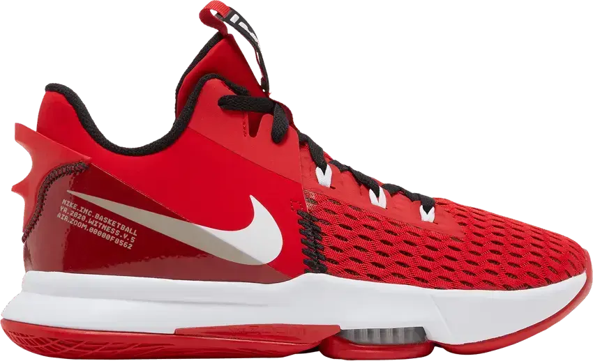  Nike LeBron Witness 5 &#039;University Red&#039;