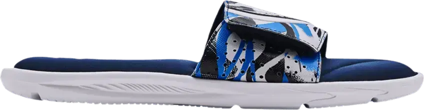  Under Armour Ignite 6 Graphic Strap Slide &#039;White Academy&#039;