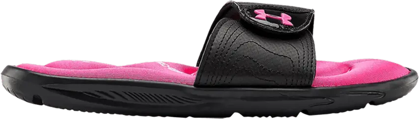 Under Armour Ignite 9 Slide GS &#039;Black Pink Surge&#039;