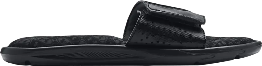  Under Armour Ignite 6 Graphic Strap Slide &#039;Black Pitch Grey&#039;