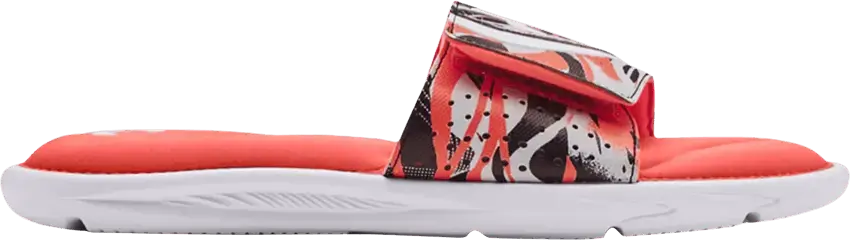  Under Armour Ignite 6 Graphic Strap Slide &#039;Venom Red&#039;