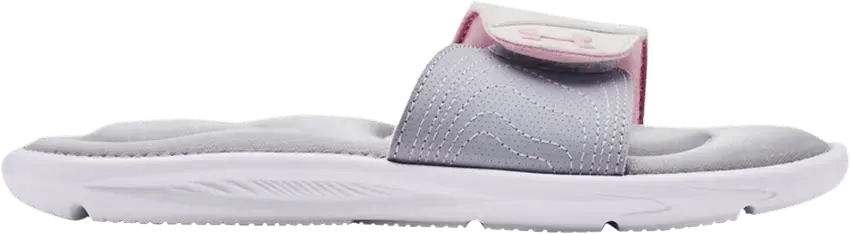 Under Armour Ignite 9 Slide GS &#039;White Mod Grey&#039;