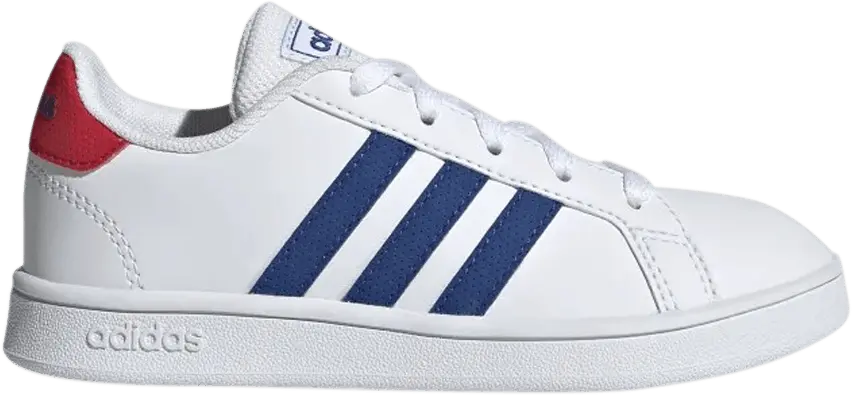  Adidas Grand Court Big Kid &#039;White Royal Blue&#039;