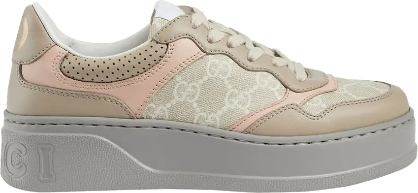  Gucci Wmns GG Sneaker &#039;Oatmeal Light Pink&#039;