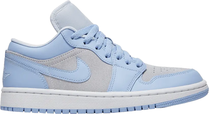  Jordan 1 Low Football Grey Aluminum (Women&#039;s)