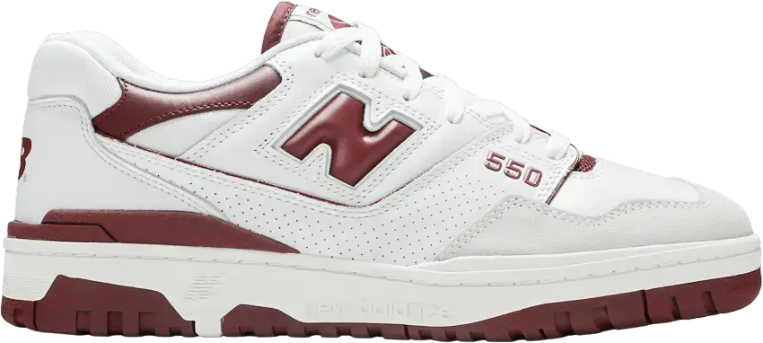  New Balance 550 Sea Salt Burgundy