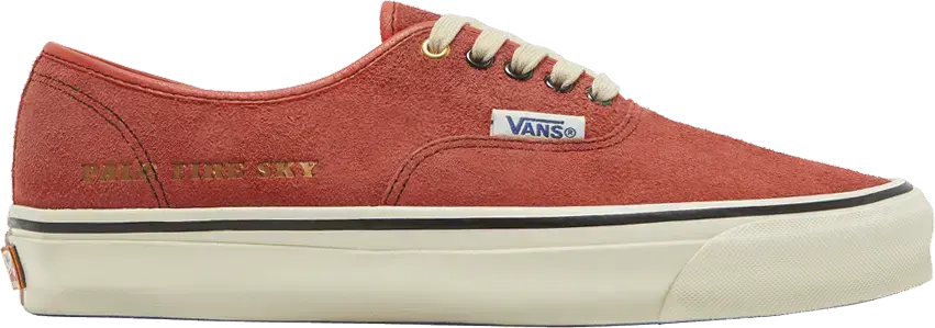  Vans Julian Klincewicz x Vault OG Authentic SP LX &#039;Pale Fire Sky - Cherry Tomato&#039;