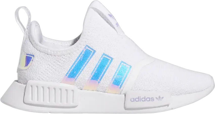  Adidas NMD 360 Little Kid &#039;White Iridescent&#039;