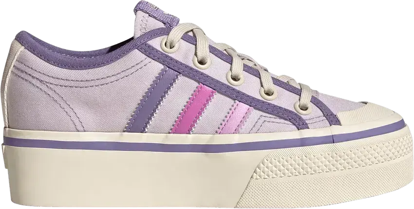  Adidas Nizza Platform J &#039;Almost Pink Pulse Lilac&#039;