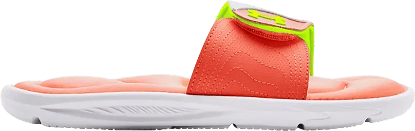  Under Armour Wmns Ignite 9 Slide &#039;White Electric Tangerine&#039;