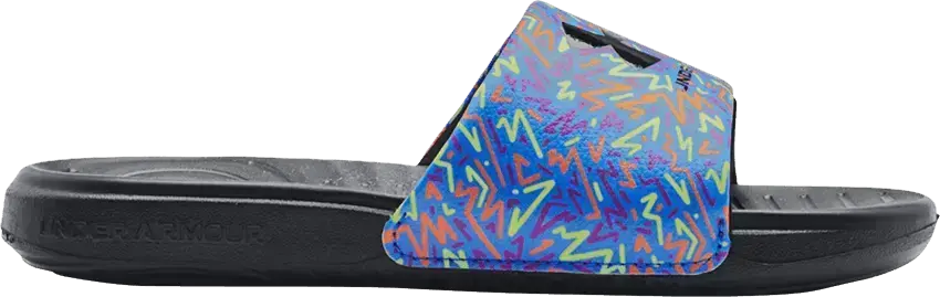  Under Armour Ansa Graphic Slide GS &#039;Water Black&#039;