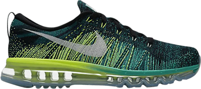  Nike Flyknit Max Black Clear Jade Volt