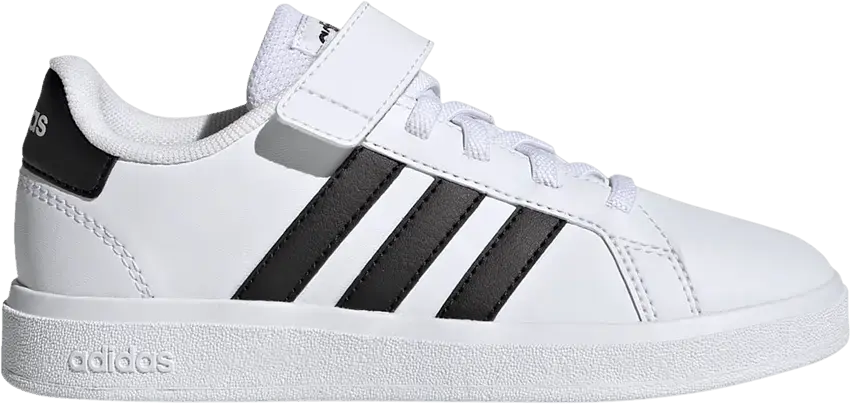  Adidas Grand Court 2.0 Little Kid &#039;White Black&#039;