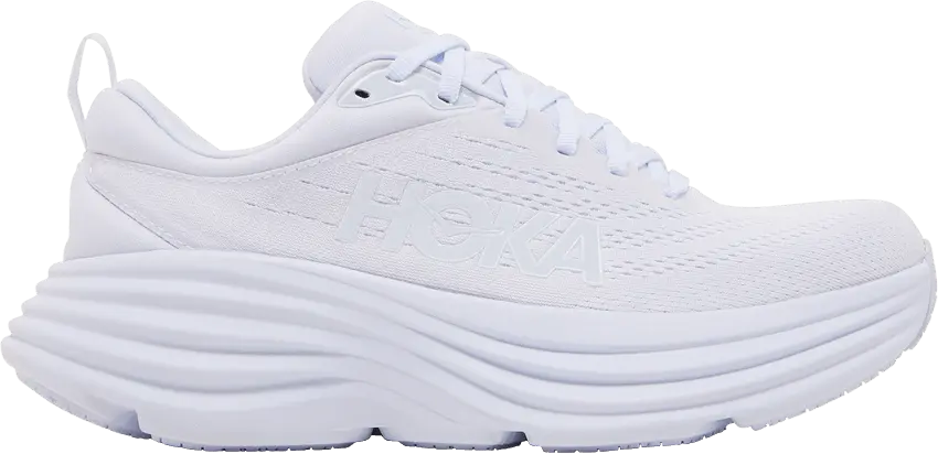  Hoka One One Bondi 8 Triple White (Women&#039;s)