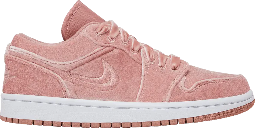  Air Jordan 1 Low SE Pink Velvet (Women&#039;s)