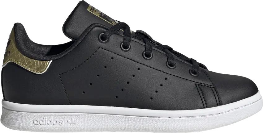  Adidas Stan Smith Little Kid &#039;Black Gold&#039;