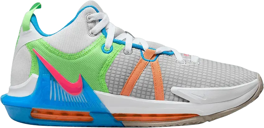  Nike LeBron Witness 7 &#039;Grey Fog Multi-Color&#039;