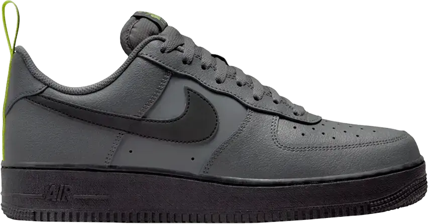  Nike Air Force 1 Low &#039;07 Iron Grey Volt Black