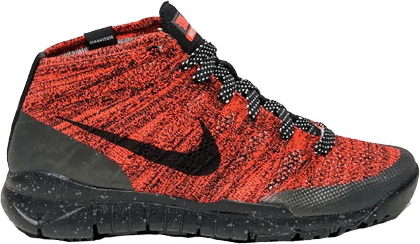 Nike Flyknit Trnr Chukka Fsb Bright Crimson Black Sequoia (Women&#039;s)