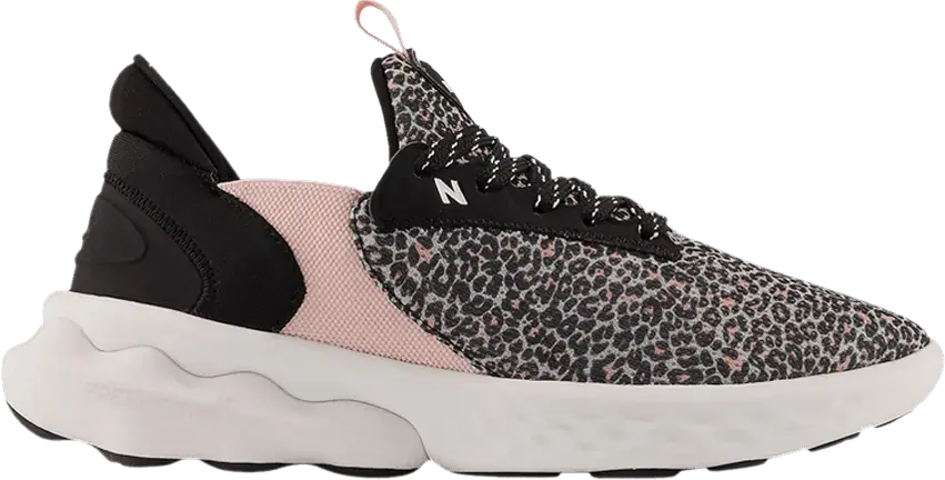  New Balance Wmns Fresh Foam Roav Elite Wide &#039;Pink Leopard&#039;