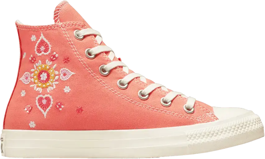  Converse Wmns Chuck Taylor All Star High &#039;Floral Embroidery&#039;