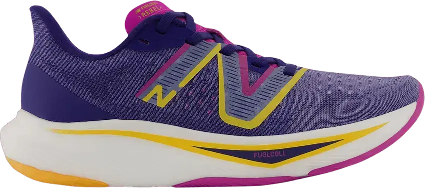  New Balance Wmns FuelCell Rebel v3 Wide &#039;Blue Magenta Pop&#039;