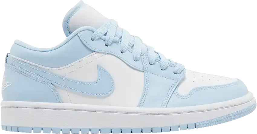  Jordan 1 Low White Ice Blue (Women&#039;s)