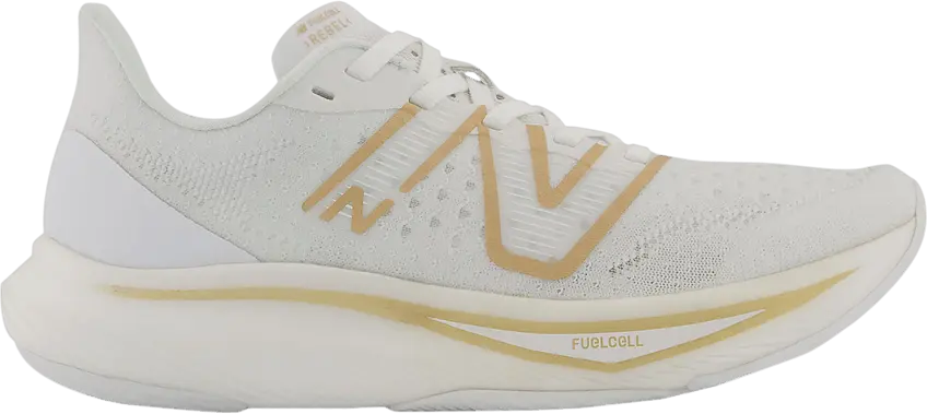  New Balance Wmns FuelCell Rebel v3 &#039;White Gold Metallic&#039;