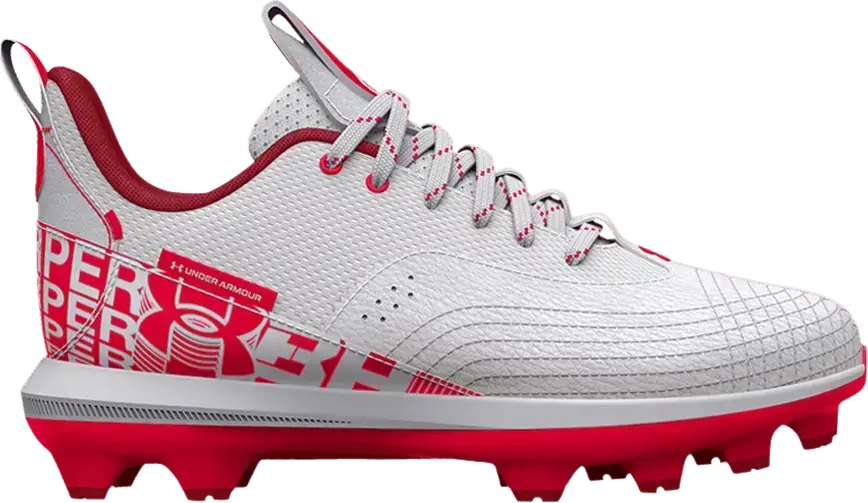  Under Armour Harper 7 Low TPU GS &#039;White Red&#039;