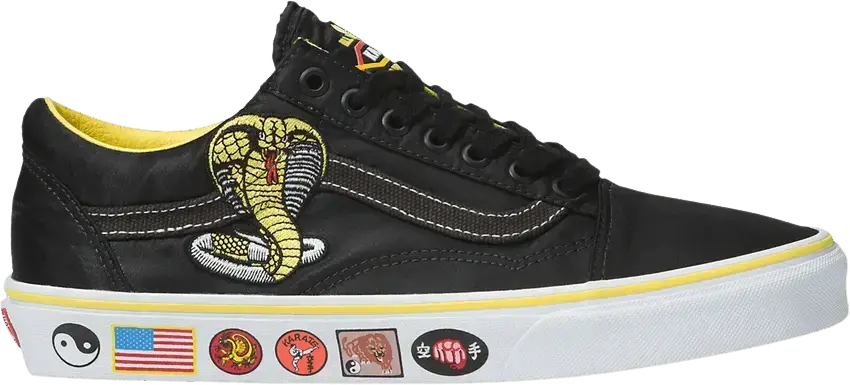  Vans Cobra Kai x Old Skool &#039;Black Yellow&#039;