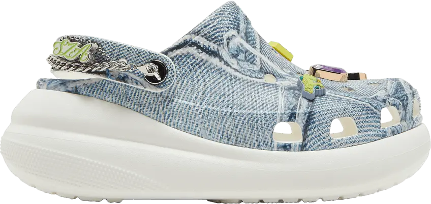  Crocs Mega Crush Clog SZA Denim