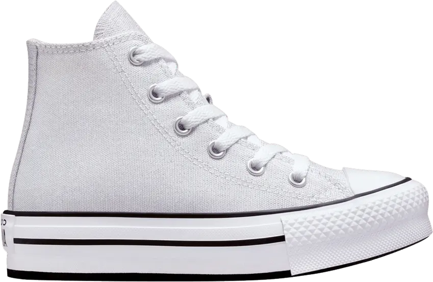  Converse Chuck Taylor All Star Lift Platform High PS &#039;Glitter Pack - White Natural Ivory&#039;