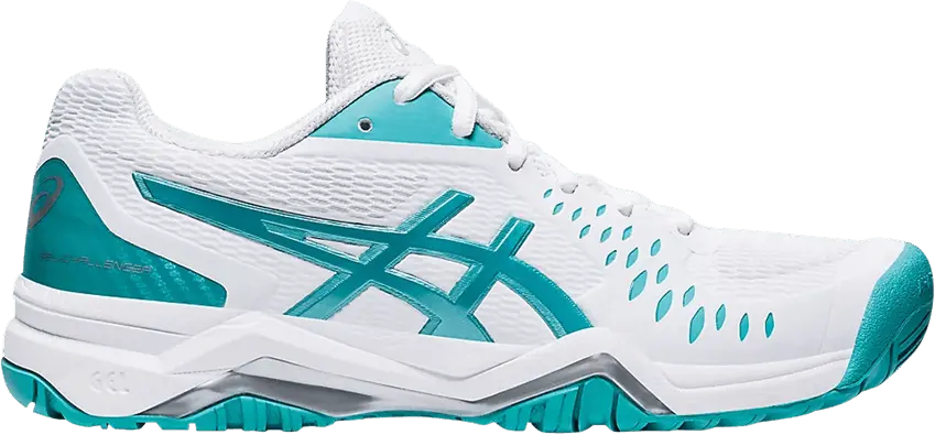  Asics Wmns Gel Challenger 12 &#039;White Techno Cyan&#039;