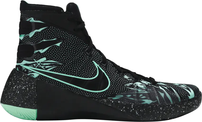  Nike Hyperdunk 2015 Black Green Glow