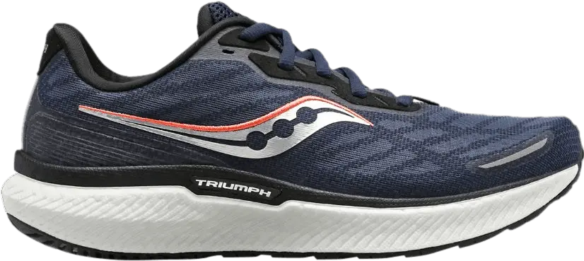  Saucony Wmns Triumph 19 &#039;Navy Silver&#039;