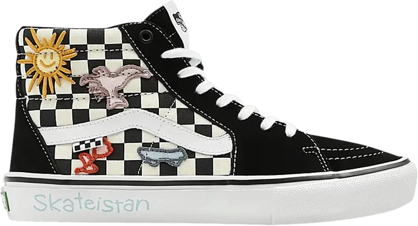  Vans Skateistan x Skate Sk8-Hi &#039;Checkerboard&#039;