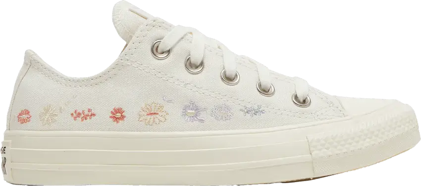  Converse Wmns Chuck Taylor All Star Low &#039;Embroidered Floral - Egret&#039;