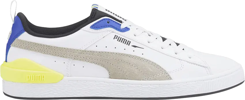  Puma Suede Bloc &#039;White Silver Blue&#039;