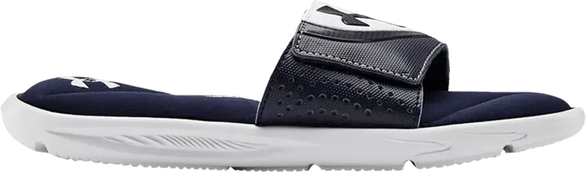  Under Armour Ignite 6 Slide GS &#039;White Midnight Navy&#039;